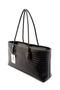 Women's Knitted Patterned Faux Leather Hand and Shoulder Bag Stylish & Elegant - 3