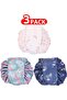 Drawstring Makeup Bag Waterproof Large Cosmetic Toiletry Organizer BAG001(3 pack) - 2