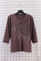 Women's Plus Size Stretch Fabric Crew Neck Stone Print Three Quarter Sleeve (4 Transitional) Mother T-Shirt Combed Cotton Blouse - 2