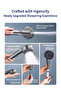 Filtered Handheld Shower Head: High Pressure, Scalp Massager, Soften Hard Water, 4 Modes - 3