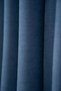 Velvet Textured Island Background Curtain Soft Suitable for Every Room Living Room Bedroom Pileless Blue - 6
