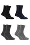 Men's Lambswool Wool Winter Socks Multi-Colored 4-Pack - 3
