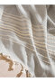 Gray Tasseled Tv Blanket 180X230 cm - 2