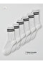 6 Pairs of White Cotton Socks Tennis/College Daily Sports Unisex Sweat Absorbent - 2