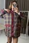 Women's quilted sporty and stylish plaid jacket - 2