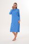 Woman's cotton polka dot blue nightgown 7039 - 7