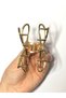 7 cm Bow Model Gold Hair Clip – Minimal and Elegant Metal Clasp - 6