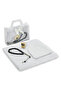 Bag with Flared Scarf, Zikirmatik Prayer Beads, Skullcap, Mevlüt Gift Set, White
