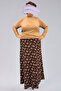 Viscose Flower Patterned 8 Piece Long Women's Prayer Skirt - 3