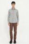 Men's Slim Fit Brown Trousers - 4