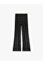 Glitter Star Patterned Flared Pants - 2