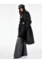 X Şahika Ercümen - Oversized Coat with Long Buttoned Pockets Double-Breasted - 5