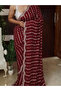 Maroon Fendy Saree - FFT5550 | Maroon