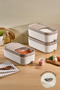 3-Scale Wheeled Sliding Lid Food Storage Container for Legumes, 7.5 Liters