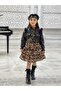 Girl's Dress Leather Jacket Hat - 3