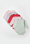 100% Cotton Combed Stretch Fabric Fabric Snap Fastener Long Sleeve Baby Bodysuit Colorful - 7