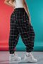 Unisex Ethnic Patterned Loose Hippie Bohemian Baggy Pants with Elastic Waist and Cuffs and Pockets Ethnic Design - 2