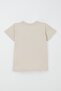 Boy's Shorts Set the Coolest Cute Rodent Capybara Printed 1-4 Years Old, Beige - 4