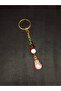 New Year's Special Glass Beaded Stone Snowman Model Keychain - 3