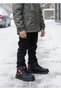 Unisex Children's Zippered Velcro Furry Winter Boots Outdoor Trekking - 2