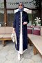 Yakut Angora Knitwear Cap Navy Blue - 7