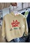 Unisex Text Printed Hooded Children's Sweatshirt - 5