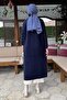 Yakut Angora Knitwear Cap Navy Blue - 6