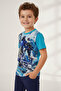 Boys' Crew Neck Relax Fit Cotton Fortnite Ice King Printed Short Sleeve T-Shirt - 2