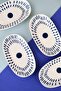 Tabak Evi Porcelain Spotty Oval Boat Plate 19X11X2,50Cm 4 Pieces - 3