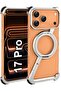 iPhone 17 Pro Case — 360° Kickstand Aluminum Frameless Shock-Absorbent (Silver) - 2