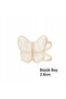Scarf-Fulle-Necklace Buckle with Stone Butterfly Design Large Size 2.8 cm (Bc-1256) - 4