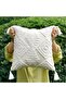 Pure White 18x18 Inch Boho Decorative Throw Pillow Cover (Pack of 1)