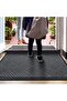 Door Mat Non-slip Outdoor Doormat, 23.6x35.4 in, Dark Grey