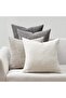 Grey Corduroy Couch Pillow Covers, 45 x 45 cm, Set of 4