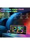Projection Alarm Clock 7.4in LED Mirror Digital Clock - Rose Gold - 2