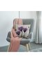 Throw Pillow Covers Set of 4 Purple Flower 45x45cm (18x18) Linen Cushion Covers - 3