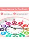 Learning Clock for Kids - 25 cm Non-Ticking Analog Wall Clock (Pink) - 2