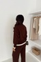 Zipper Detailed Oversized Knitwear Bottom-Top Set Aw25Au0049 - 2