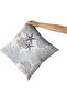 Ocean Coral Pillow Covers 18x18 Inch Set of 2 - Nautical Coastal Cotton Cushion Covers, Br - 5