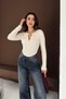 Basic Half Placket Buttoned Crew Neck Knitwear Sweater Aw25Kz0118 - 5