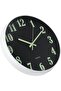 Night Light Wall Clock, 12 Inch Silent Non-ticking Glow in the Dark