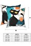 Black Cat Pillow Covers 16x16 Set of 4 - 3