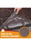 Large Door Mat 46 x 35 inch XL Waterproof Non-Slip (Brown) - 5