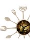 Spoon-Fork Kitchen Clock Cream 40cm - 3