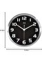 12” Night Light Wall Clock Glow in The Dark, Silent, Battery Operated, Brightness Adjustable - 7