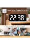 6.8'' LED Digital Alarm Clock with Ambient Light, Day/Date/Temperature, Dual Alarm/Snooze - 6