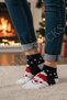 Women's Booties Christmas Socks Organic Cotton (4 Pairs) Special Production Quality Woven Christmas Gift Socks - 5