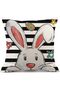 Pillow Cases Pack of 4 Linen Square Throw Pillow Covers (17.7 x 17.7 Inch) - 2
