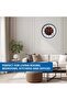 12 Inches Wall Clock for Home/Offices/Bedroom/Living Room/Kitchen (Silent Movement, Brown) - 6