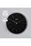 Silent Non-Ticking Round Wall Clock, Black/White - 2